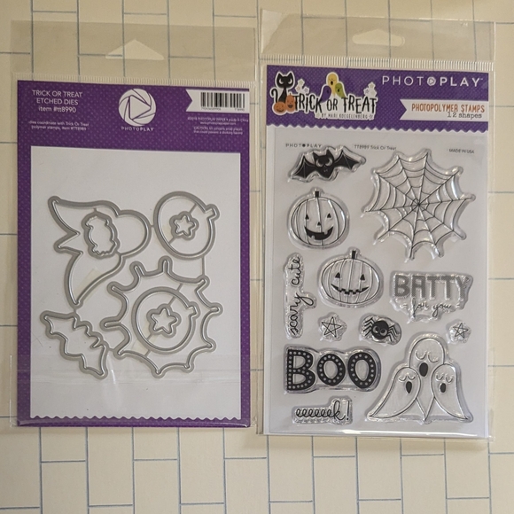 Halloween Photopolymer Stamps and Etched Dies Set - Picture 2 of 12